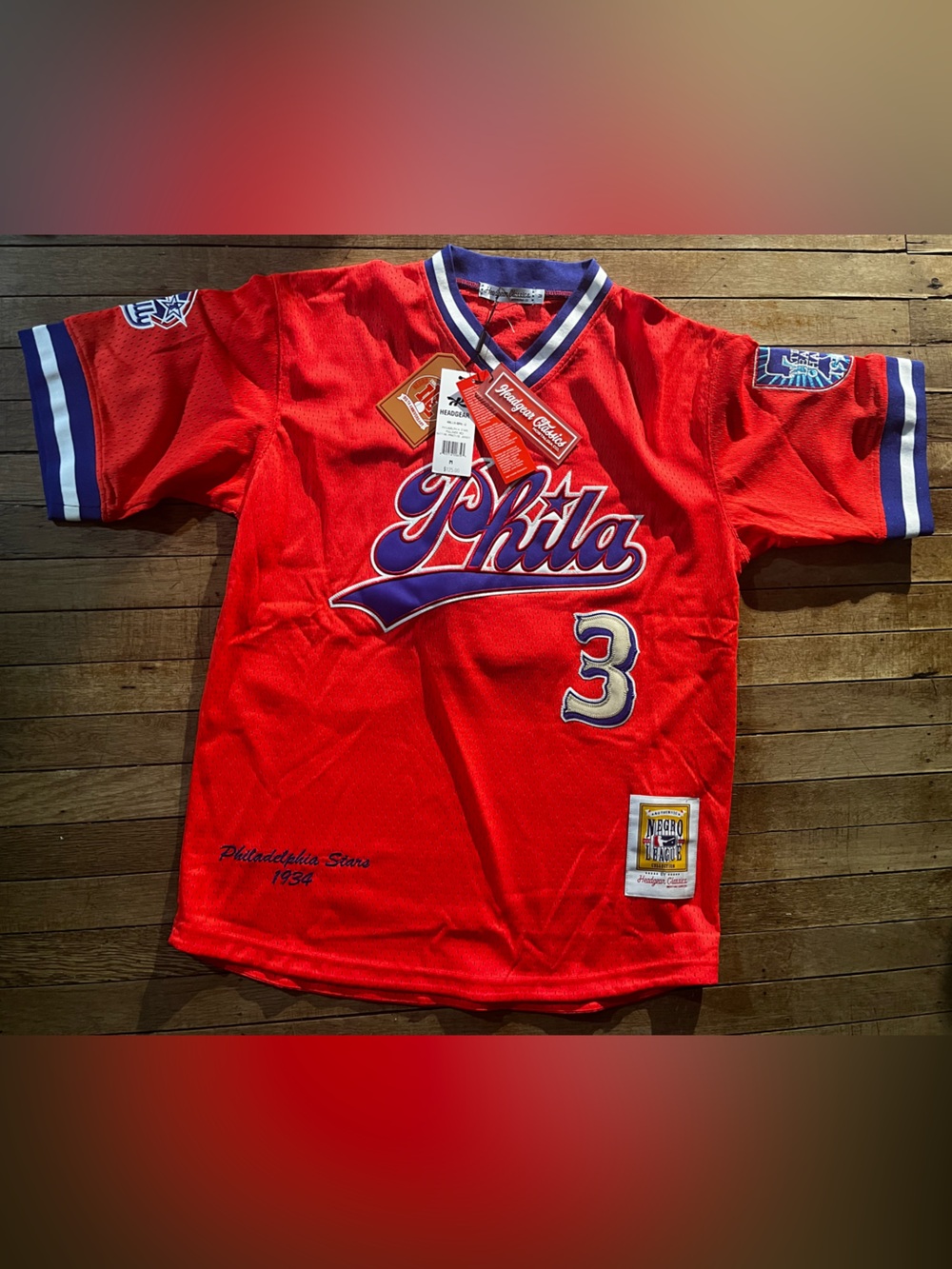 NWT Philadelphia Stars Negro League Retro Stitched Jersey Men’s Medium